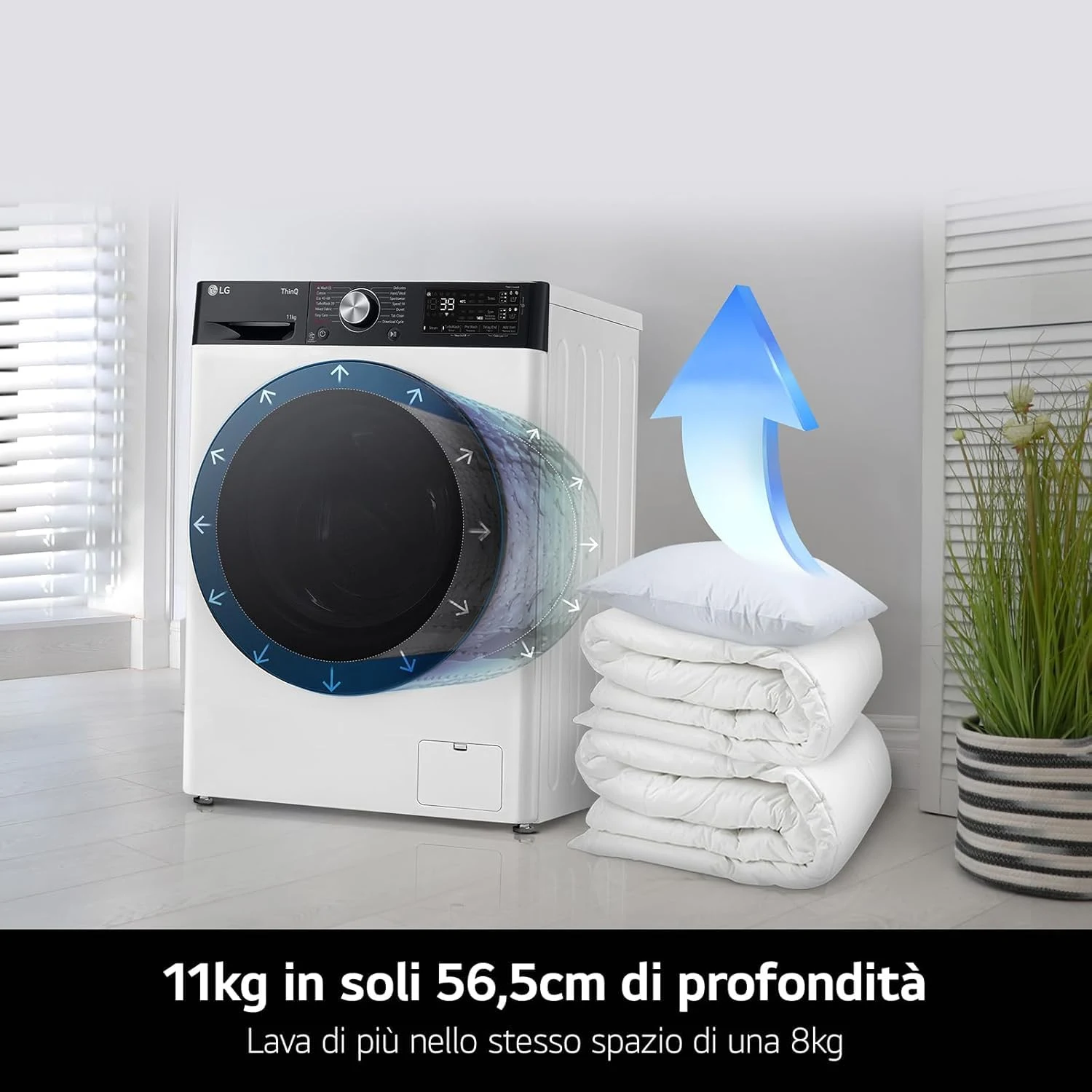 LG Lavatrice carica frontale F4R7010TSWG AI DD Lavatrice 10 kg Classe A -10%, 1400 Giri, Carica Fron