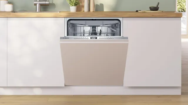 Bosch Lavastoviglie integrata totale SMV6YCX02E Serie 6, Lavastoviglie Smart da incasso a scomparsa 