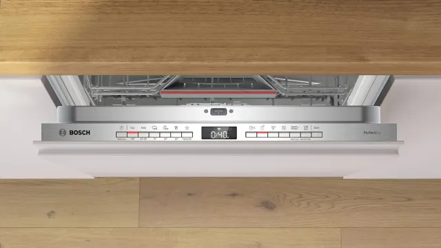 Bosch Lavastoviglie integrata totale SMV6YCX02E Serie 6, Lavastoviglie Smart da incasso a scomparsa 