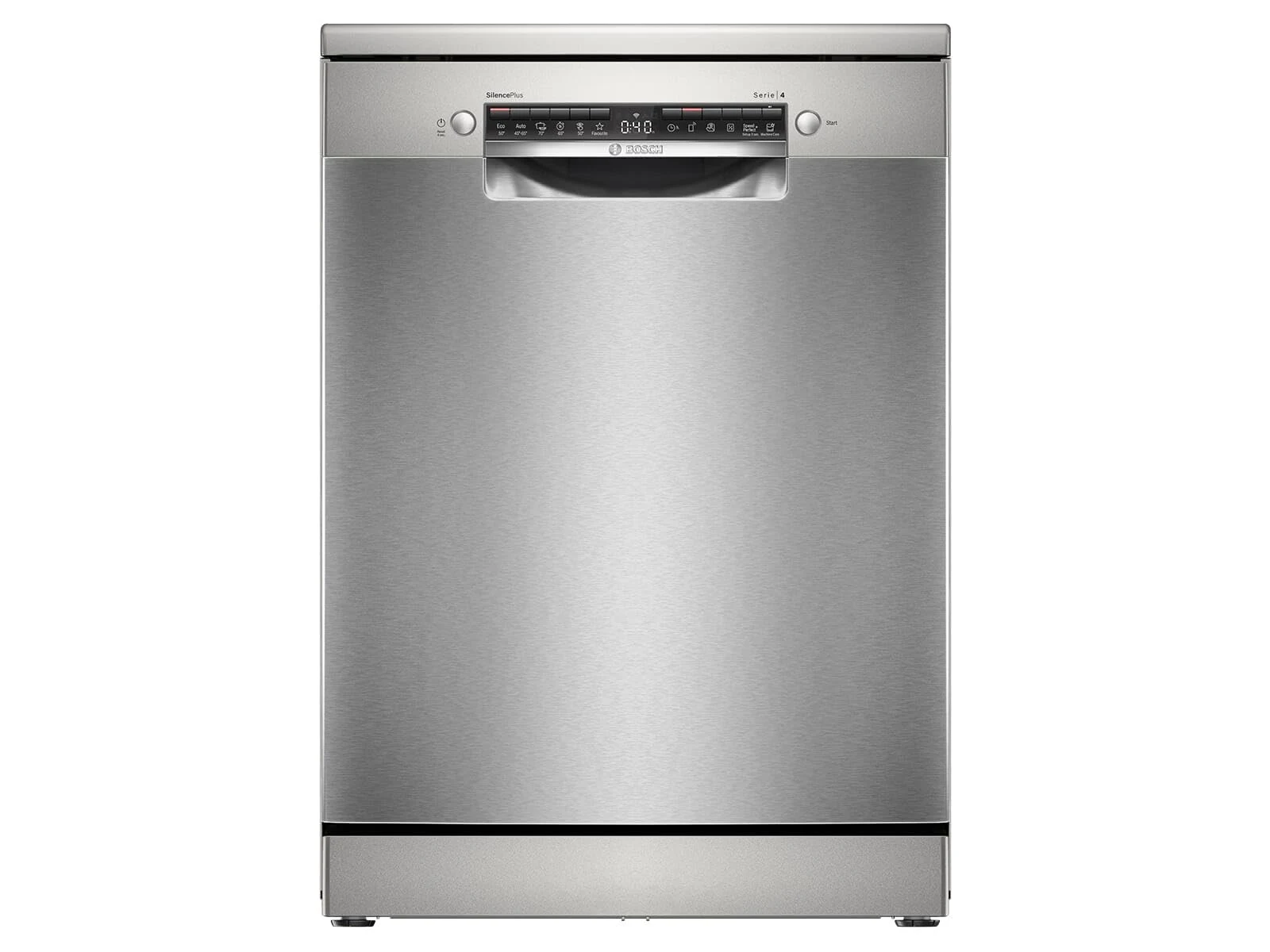 Bosch Lavastoviglie SMS4EMI06E Serie 4, lavastoviglie indipendente, 60 cm, Silver Inox
