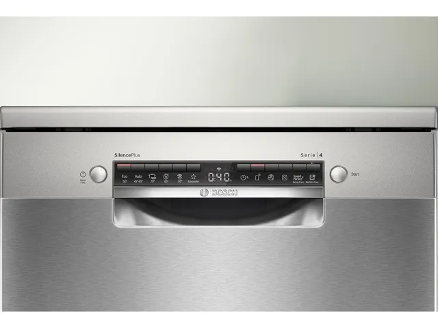 Bosch Lavastoviglie SMS4EMI06E Serie 4, lavastoviglie indipendente, 60 cm, Silver Inox