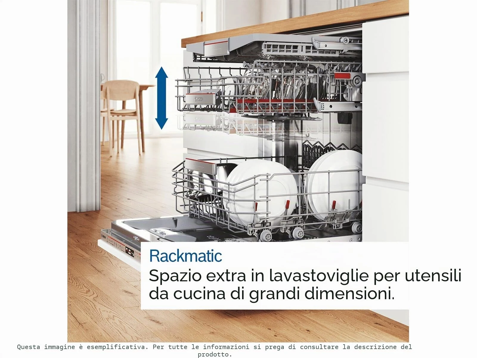 Bosch Lavastoviglie SMS4EMI06E Serie 4, lavastoviglie indipendente, 60 cm, Silver Inox