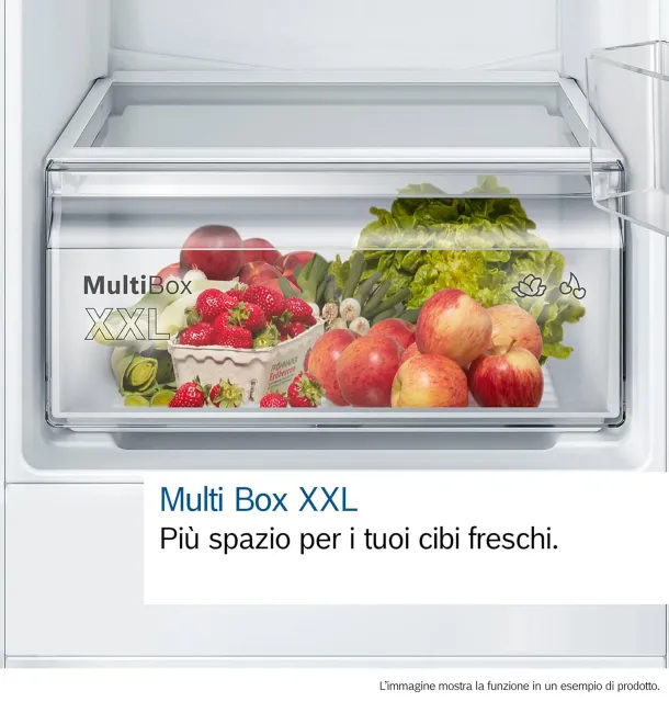 Bosch Frigorifero incasso combinato KIV865SE0 Serie 2, Frigorifero combinato integrabile, Low Frost,