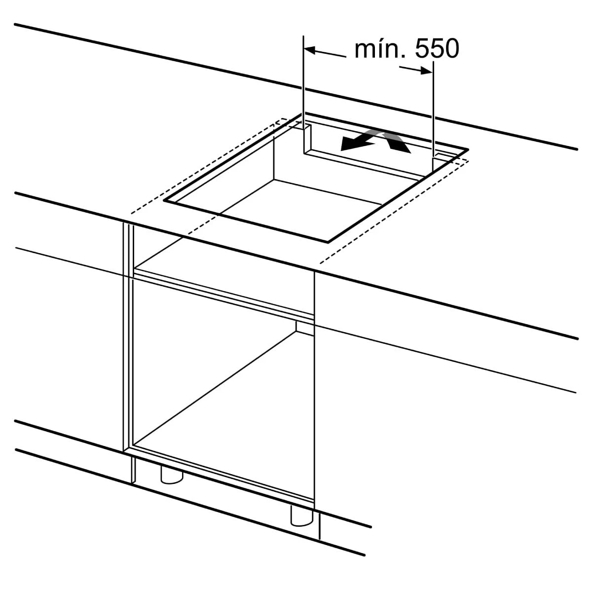 Bosch Piano cottura gas PID612BB1E Piano cottura a induzione, 60 cm, Serie 4, Funzione Sprint, Bianc