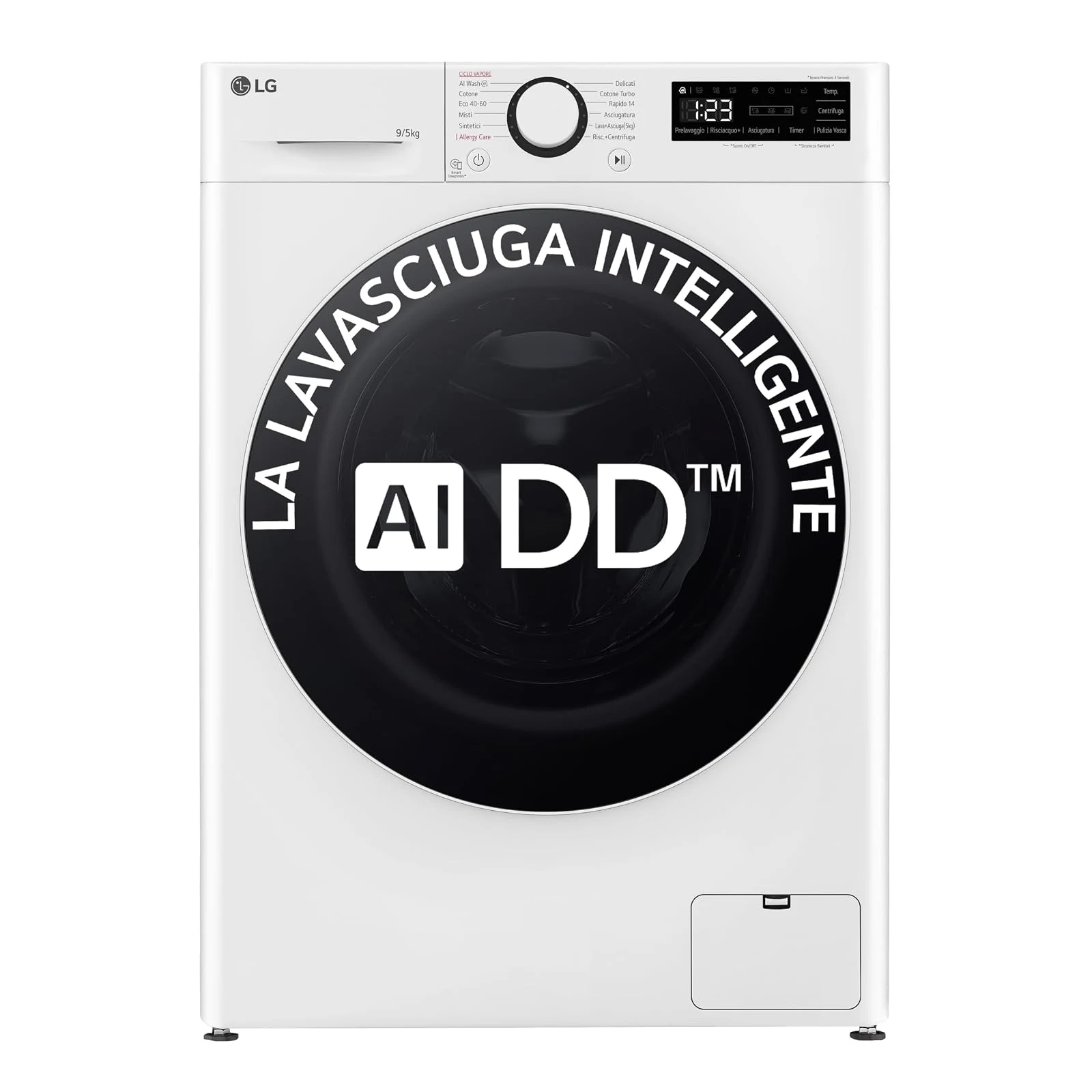 LG Lavasciuga incasso 9/5kg Lavasciuga Slim , Serie R5, Classe A -10%/E - D2R5S09TSWW