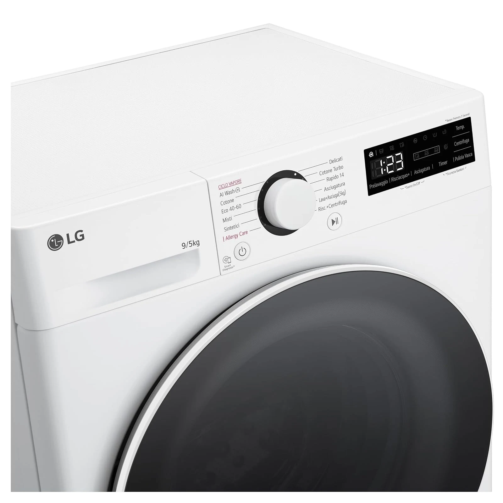 LG Lavasciuga incasso 9/5kg Lavasciuga Slim , Serie R5, Classe A -10%/E - D2R5S09TSWW