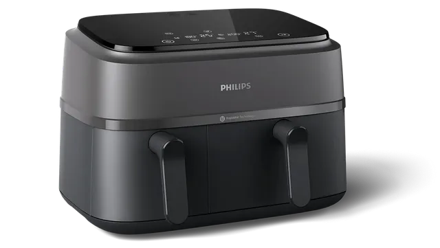 Philips Friggitrice ad aria 3000 Airfryer Serie con doppio cestello - Friggitrice ad aria da 9L, Rap