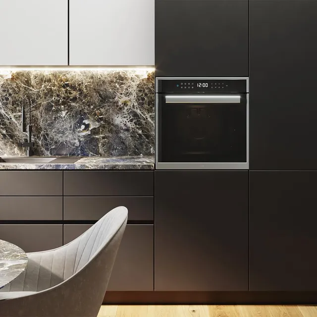 Cecotec Forno incasso P506000 Forno da Incasso Pirolitico 81L Bolero Hexa Glass Black A+. 11 Funzion