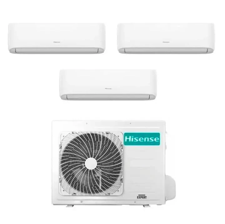 Hisense Climatizzatore a cassetta 3AMW52U4RJC Climatizzatore Inverter Hi Comfort Wi-fi Trial Split 9000+9000+9000 Btu R-32 A++