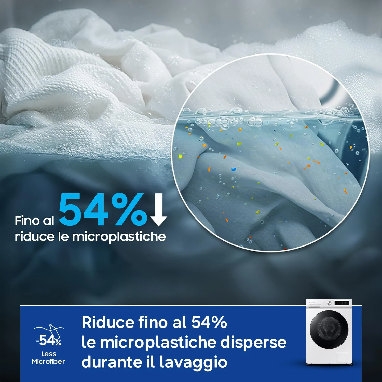 Samsung Lavatrice carica frontale WW90DB7U34GW/U3 Lavatrice Bespoke AI , Libera Installazione, 9 Kg,