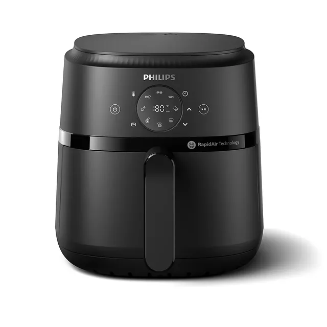 Philips Friggitrice ad aria 2000 Airfryer Serie - Friggitrice ad aria da 4,2L, 1500W, Tecnologia RapidAir, Touchscreen digitale, 13 modalità, 9 funzioni preimpostate, Fino al 90% di grassi in m