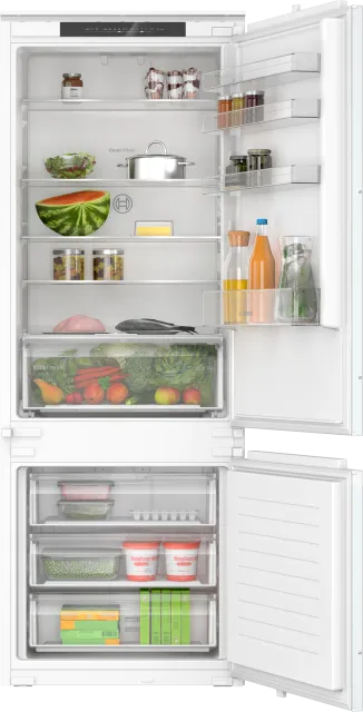 Bosch Frigorifero incasso monoporta KBN965SE0 Serie 2, Frigorifero combinato Smart da incasso, Total No Frost, VitaFresh XXL, Tecnologia Inverter Intelligente, Home Connect, Luce LED, 193.5 x 69.1 cm, cerni