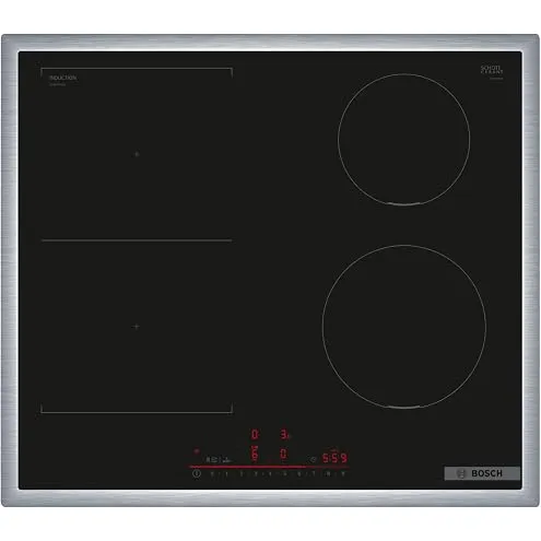 Bosch Piano cottura domino PXJ631HC2E Piastra a induzione, 60 cm, Serie 6, FlexInduzione e Zona di 2