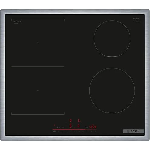 Bosch Piano cottura domino PXJ631HC2E Piastra a induzione, 60 cm, Serie 6, FlexInduzione e Zona di 2