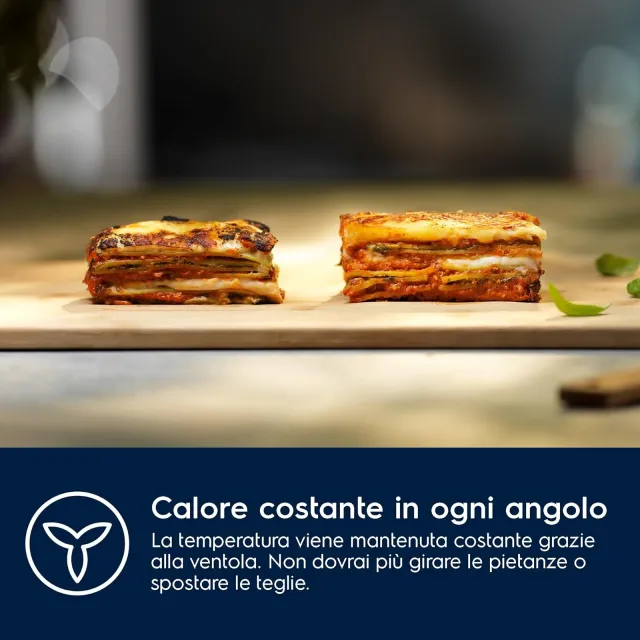 Electrolux Forno incasso EOM3H04X Forno Multifunzione da Incasso , Serie 300, 68L, Classe A, Ventila