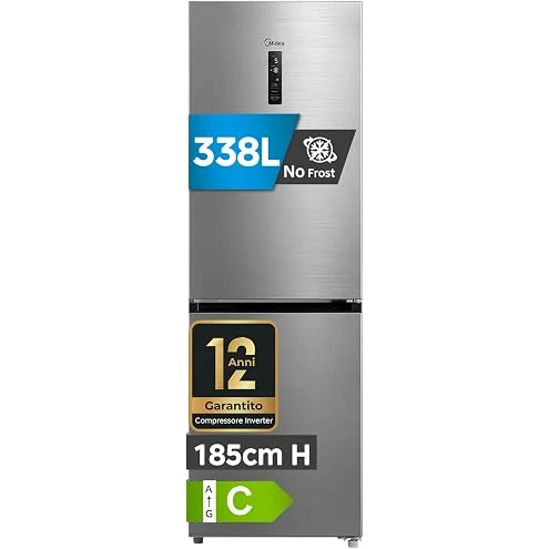 Beko Frigorifero side by side B5XRCNA406 Frigorifero combinato, 406 litri, Grigio, Raffreddamento No