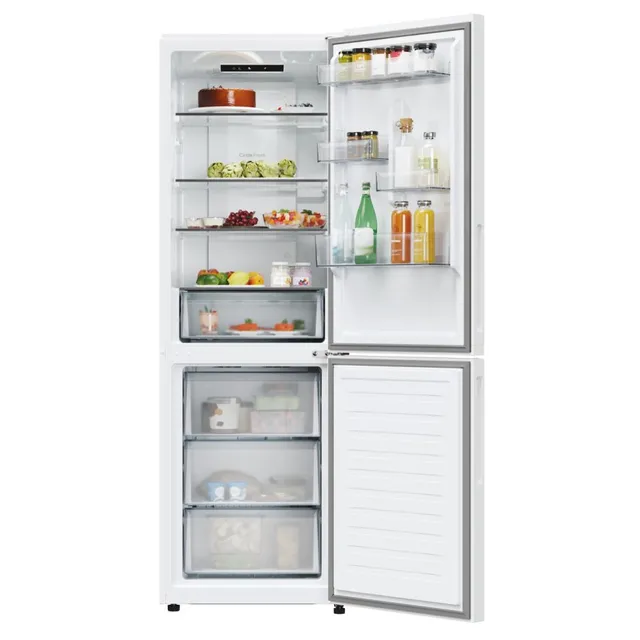 Candy Frigorifero monoporta 300 CNCQ2T618EW Fresco Frigorifero Combi, Capacità 355L, Total No Frost 
