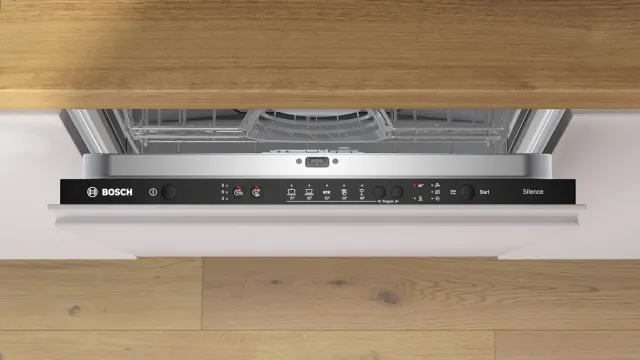 Bosch Lavastoviglie integrata parziale SMV25EX02E Serie 2, Lavastoviglie da incasso a scomparsa tota