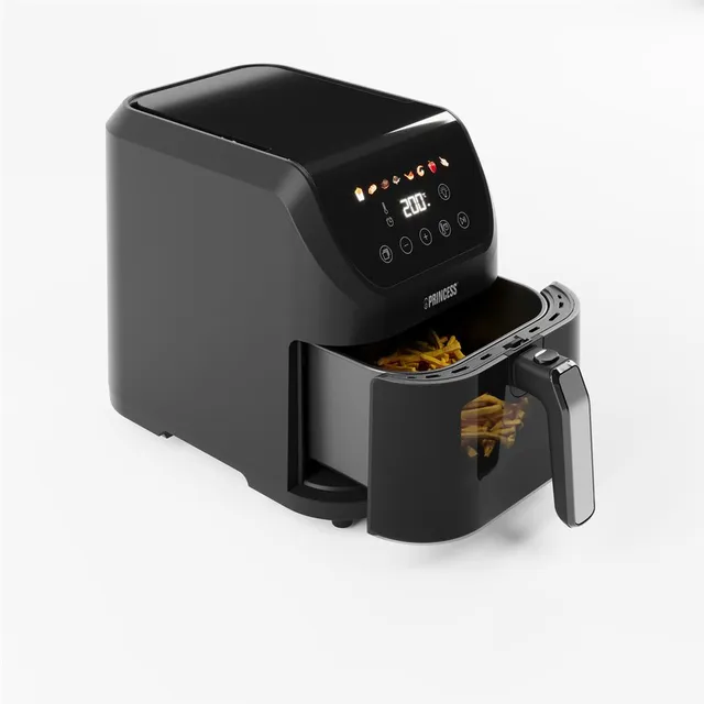 Princess Friggitrice ad aria 5,5 L Slim Airfryer - 1500 W - silenzioso (55 db) - salvaspazio - Senza