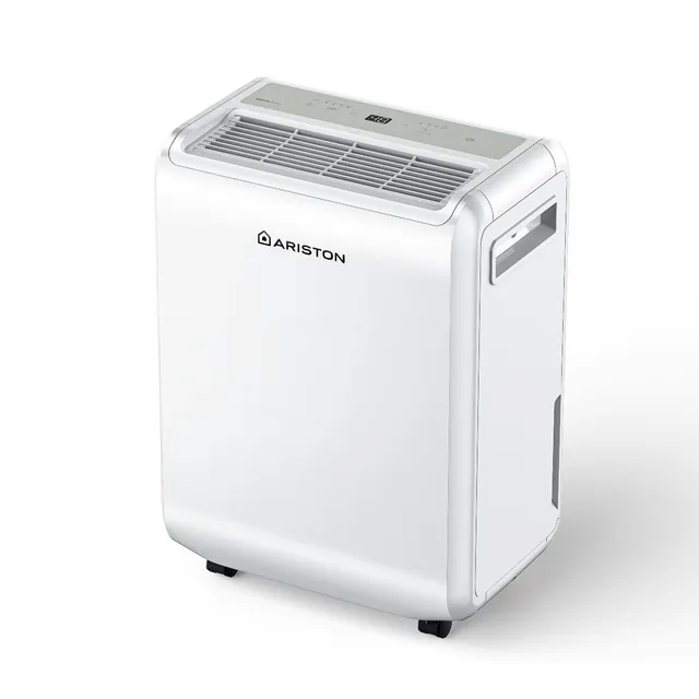 Ariston Deumidificatore DEOS 10 EVO Deumidificatore Casa Muffa Portatile 10L/24h con Ruote, Bagno e 