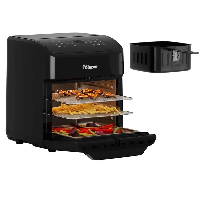 Tristar Friggitrice ad aria 12 L Friggitrice ad Aria con Funzione Mini Forno, Airfryer 2 in 1 Ventil