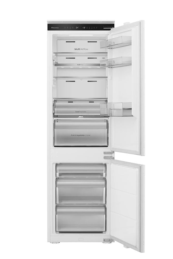 Hisense Frigorifero incasso doppia porta RB3B250SEWE1 Frigorifero combinato, Installazione Incasso, 252 litri, No Frost, Classe energetica E