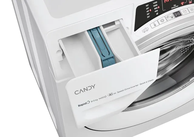 Candy Lavasciuga incasso 4856DWMS7-S RapidÓ Lavasciuga 8+5 Kg, 1400 Giri, Motore Inverter, Funzione 