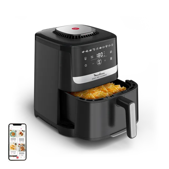 Moulinex Friggitrice ad aria EZ5528 Easy Fry Silence, Friggitrice ad Aria Silenziosa 5L/1.5kg per 6 