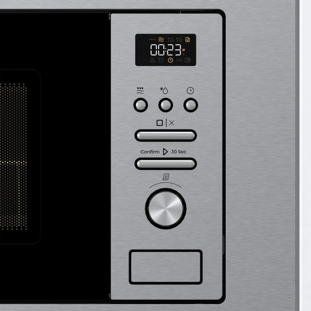 Hisense Microonde incasso BIM320G41X Microonde integrabile, 1000 W, 20 l, altezza 38,8 cm x larghezz