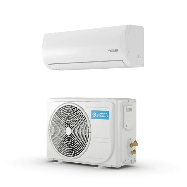 Olimpia Climatizzatore triple split S1 E 12 Splendid, Mystral Climatizzatore 12000 BTU / h Monosplit Inverter, Gas R32, Classe A++, Funzione Raffrescamento, Riscaldamento, Deumidificazione e Ventilazione,