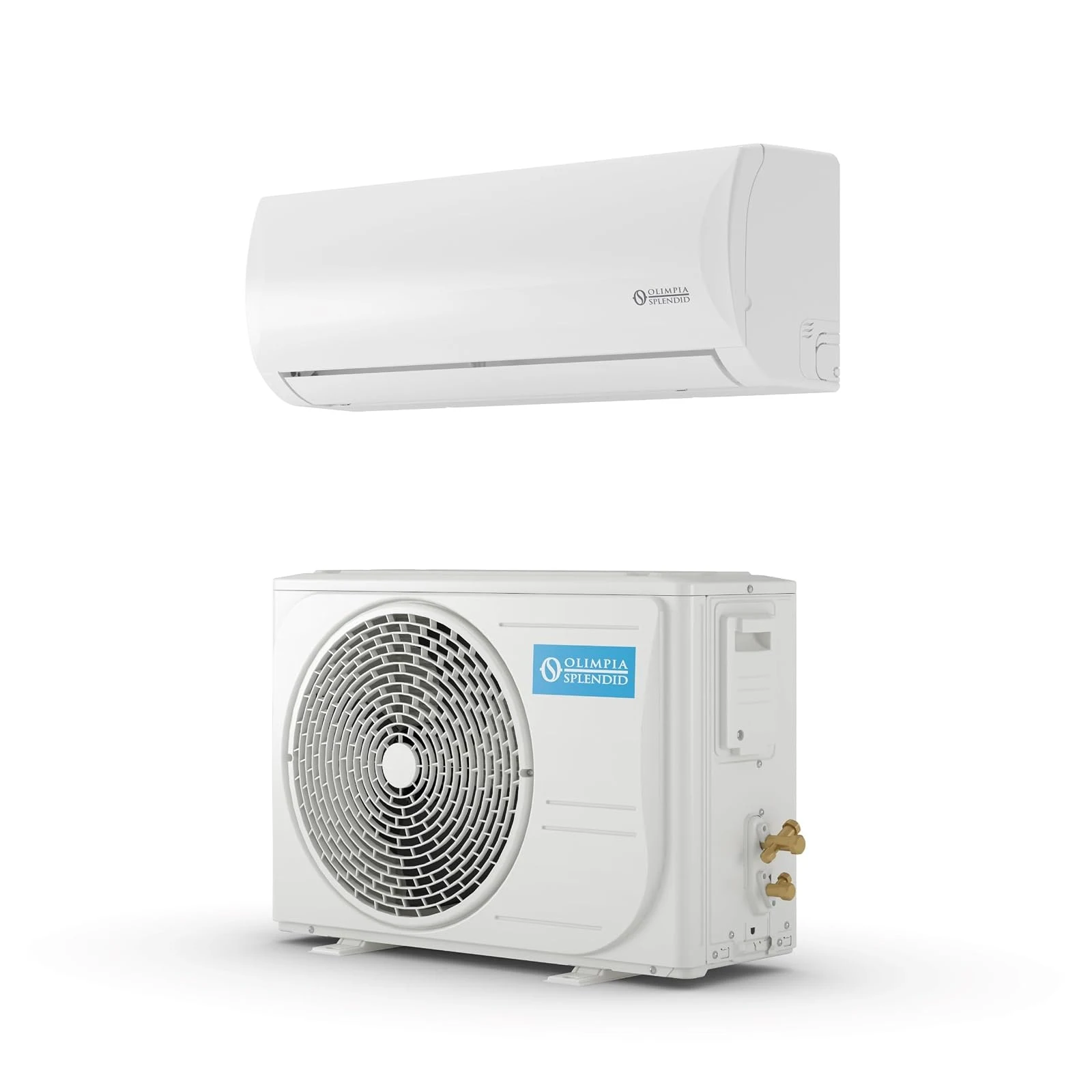 Olimpia Climatizzatore triple split S1 E 12 Splendid, Mystral Climatizzatore 12000 BTU / h Monosplit Inverter, Gas R32, Classe A++, Funzione Raffrescamento, Riscaldamento, Deumidificazione e Ventilazione,
