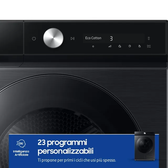 Samsung Asciugatrice incasso DV90DB7845GB/U3 9 Asciugatrice Bespoke AI DV90DB7845GB/U3, 9 kg, Pompa 