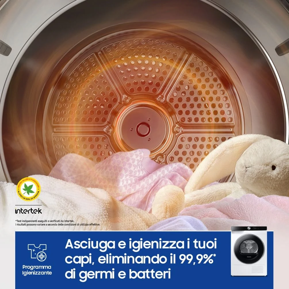 Samsung Asciugatrice incasso DV90DG6845LEU3 9 Asciugatrice AI Control DV90DG6845LEU3, 9 kg, Pompa di