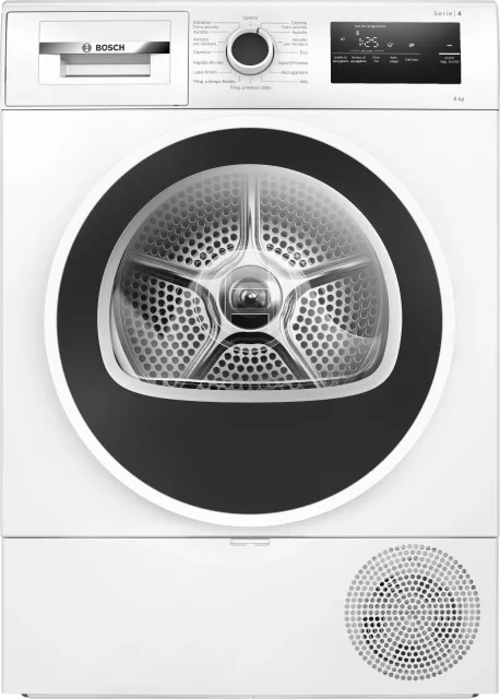 Bosch Asciugatrice WTH85218II Serie 4 Asciugatrice a pompa di calore 8kg Bianco