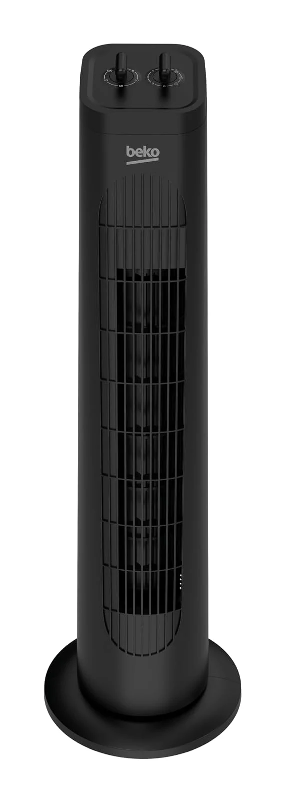Beko Ventilatore EFW5300B Ventilatore a Torre Meccanico, 35W, 3 Velocità, Oscillazione 60°, Timer 2h, Nero