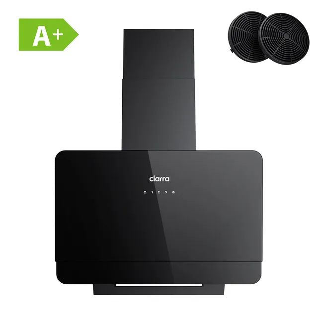 Ciarra Cappa cucina downdraft CBCB6765C Cappa Aspirante 60cm Classe A+ 590m³/h 3 Velocità Nera