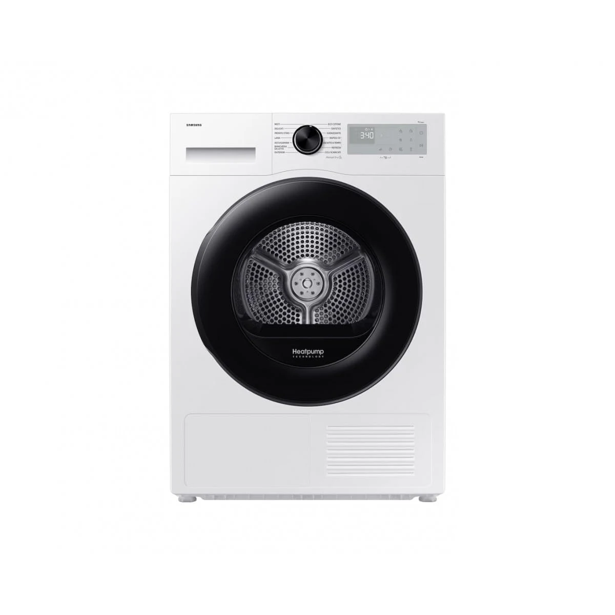 Samsung Asciugatrice DV90DG52A0AHET Asciugatrice Capacita' 9 Kg Profondita' 60 Cm Classe Energetica C
