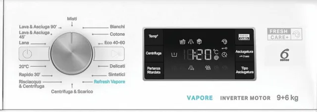 Whirlpool Lavasciuga incasso FFWDB 964489 BSV IT – Lavasciuga 9+6 Kg Carica Frontale