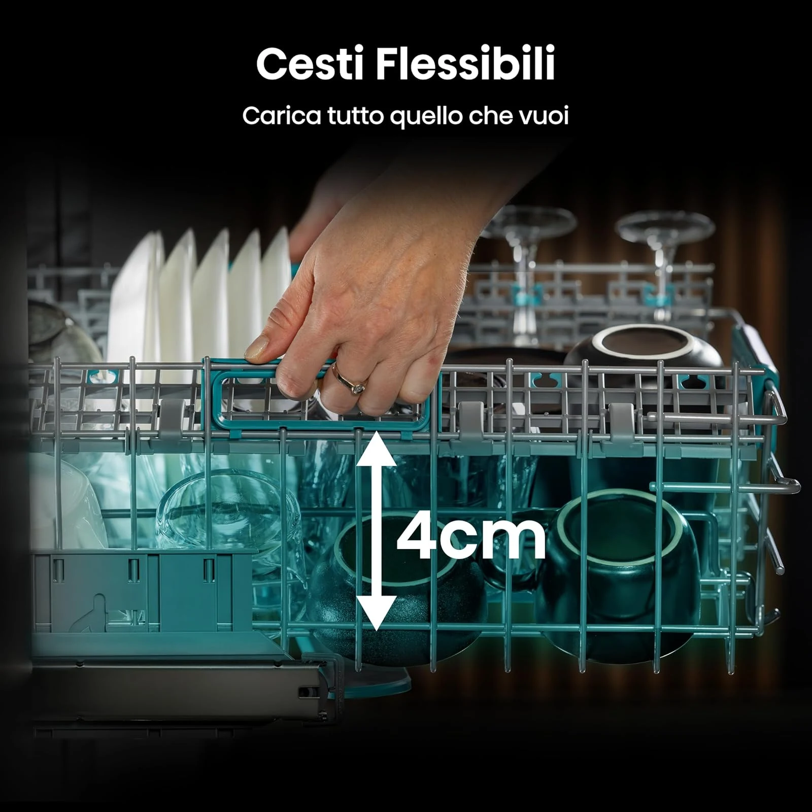 Hisense Lavastoviglie incasso HV16B Hisense HV16B Lavastoviglie integrata classe B 16 coperti 40 dB
