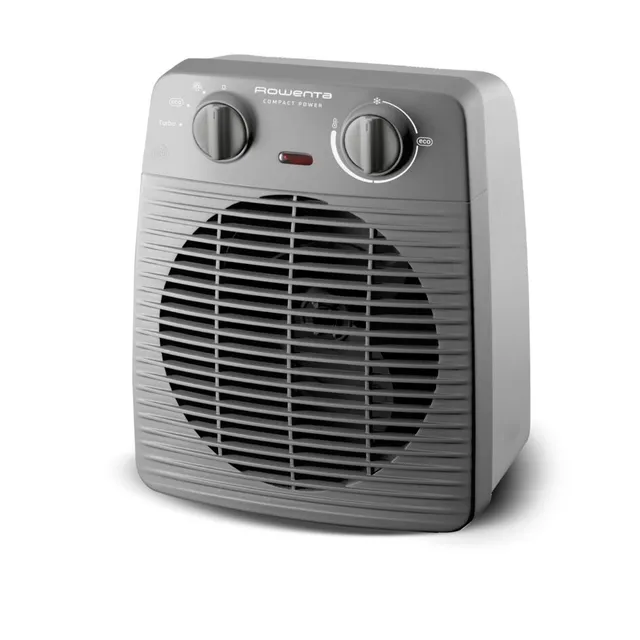 Rowenta Stufa elettrica SO2212 Compact Power, Termoventilatore Compatto per Piccoli Spazi, Ventilazi