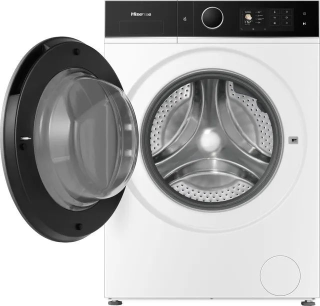 Hisense Lavasciuga WD5I1245BWRH NUOVA Lavasciuga Pompa di Calore 12 + 8 Kg,1400 Rpm, 23 Programmi Au