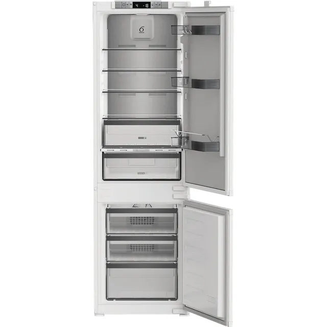 Whirlpool Frigorifero incasso combinato WHKN 3253 B4E Frigorifero combinato a incasso, Total No Frost ventilato, 55 cm, Classe E, Bianco, 38 db, h 178cm