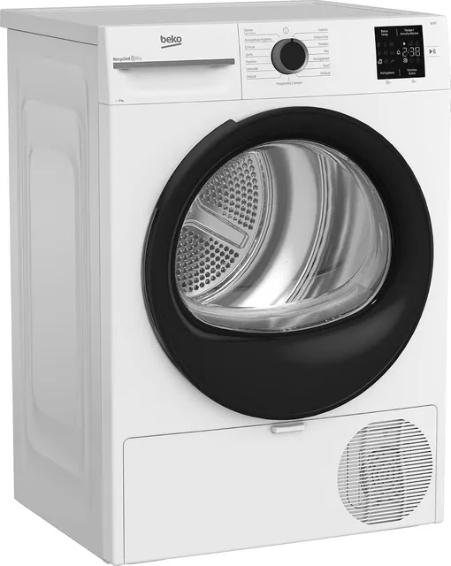 Beko Asciugatrice incasso BMTAM93EB Asciugatrice a Libera Installazione 9 Kg, Classe D