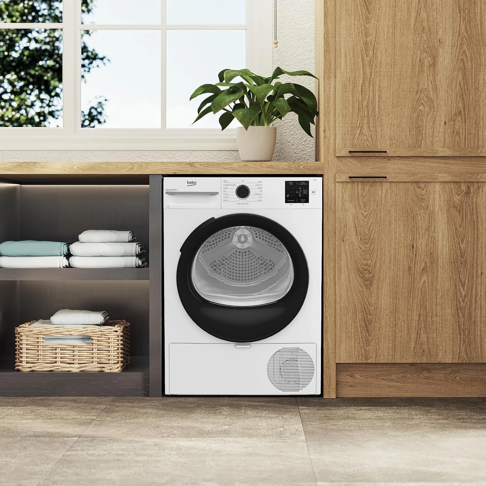 Beko Asciugatrice incasso BMTAM93EB Asciugatrice a Libera Installazione 9 Kg, Classe D