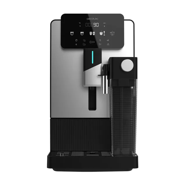 Cecotec Macchina caffè 19Bar Macchina Caffè Espresso Superautomatica Cremmaet Latte Art. 1500W, , Thermoblock, 6 Bevande, Serbatoio Caffè 150g, Macinino Conico, Pulizia Automatica, Serbatoi