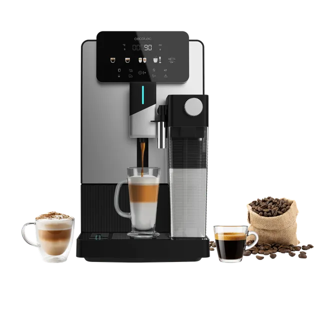 Cecotec Macchina caffè 19Bar Macchina Caffè Espresso Superautomatica Cremmaet Latte Art. 1500W, , Th