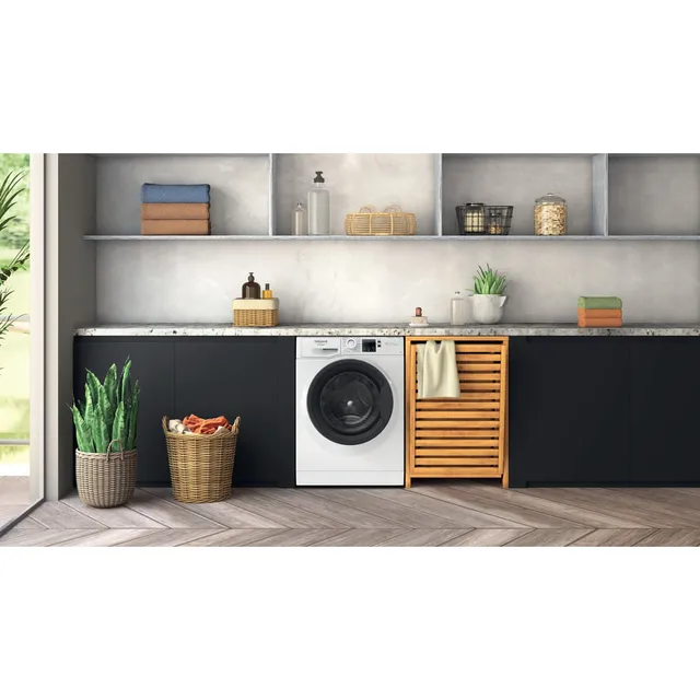 Hotpoint Lavatrice incasso NF97WK IT Ariston Lavatrice Libera Installazione, Funzione Vapore, Carica