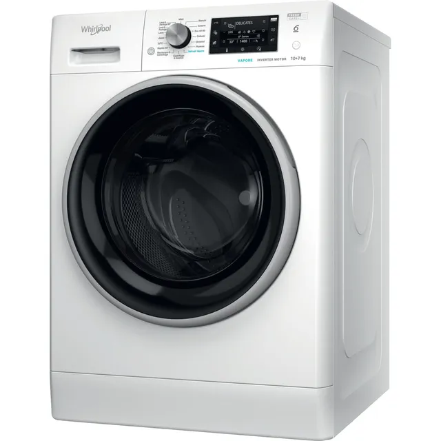 Whirlpool Lavasciuga FFWDD 107448 W Whirlpool FreshCare FFWDD 107448 W Lavasciuga libera installazio
