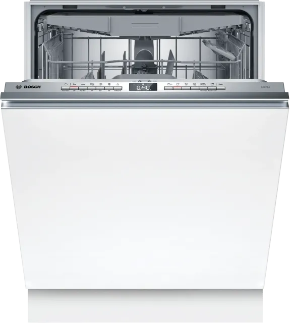 Bosch Lavastoviglie integrata totale SMV4HVX14E Serie 4, Lavastoviglie Smart da incasso a scomparsa totale, 14 coperti, Cestelli personalizzabili, Motore EcoSilence Drive, 60 cm.