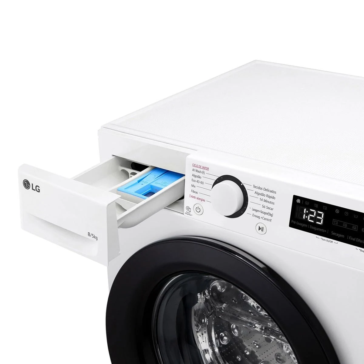 LG Lavasciuga F2DR5S8S6W 8KG 1200RPM Lavasciuga Bianca